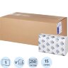 Полотенца бумажные д/дисп. Luscan Professional Vслож1слбелцел250л15пач/уп, 601117