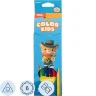 Карандаши цветные Deli Color Kids Jumbo 6 карандашей 6 цветов трёхгранные утолщённые, 1791509