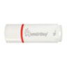 Флеш-память Smartbuy Crown, 16Gb, USB 2.0, бел, SB16GBCRW-W, 445907